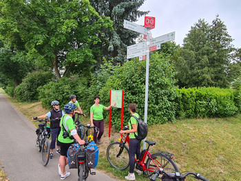 Pedalspione am Knotenpunkt Schönhausen